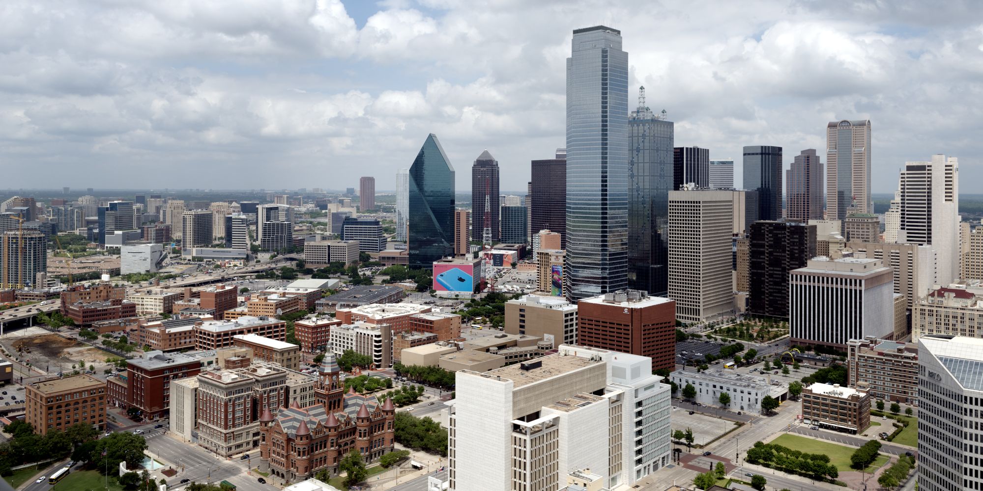 Daytime view of downtown Dallas from Reunion Tower.
